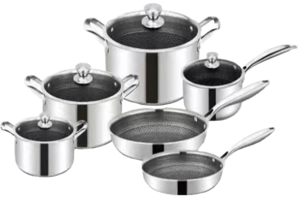 Royal Swiss - 10pcs Cookware Set / Batterie de cuisine 10pcs