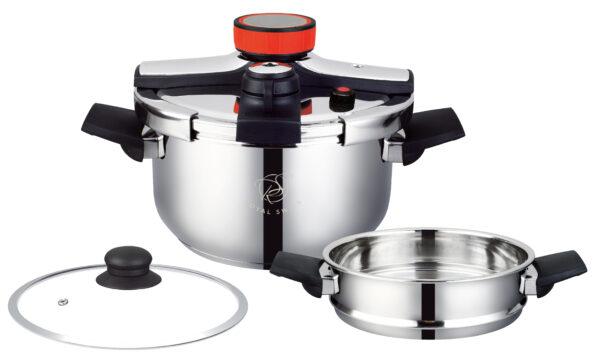 Royal Swiss - Pressure Cooker + Couscoussière 4L - 6L - 8L - 10L