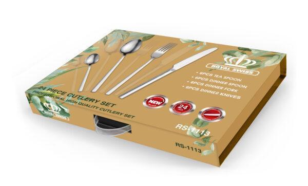 Royal Swiss - 24pcs Cutlery Set / Set de Couverts 24 pcs