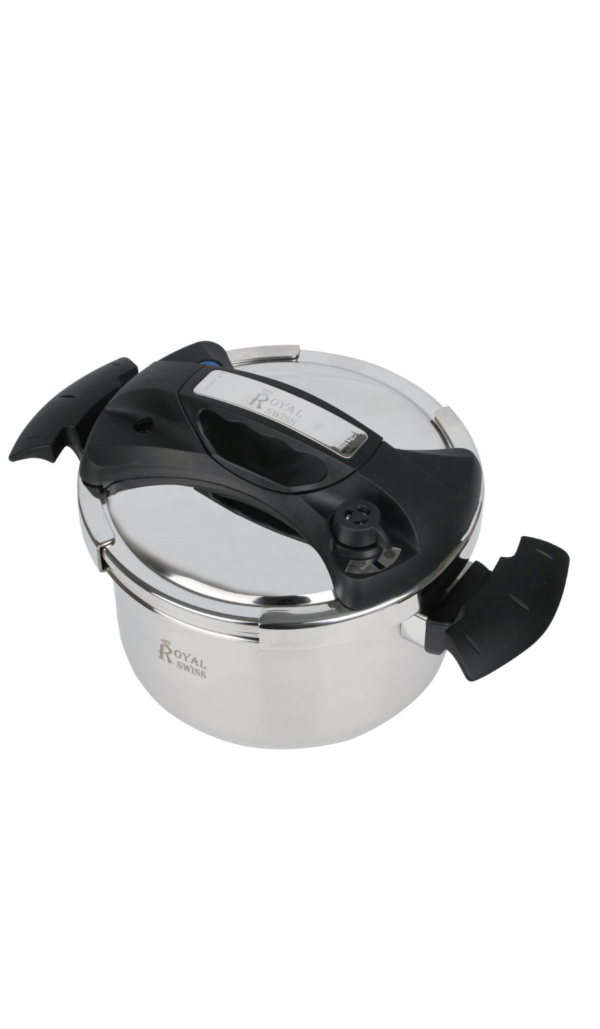 Royal Swiss - Cocotte minute  en inox - intérieur en pierre - 4-6-8-10 Litres