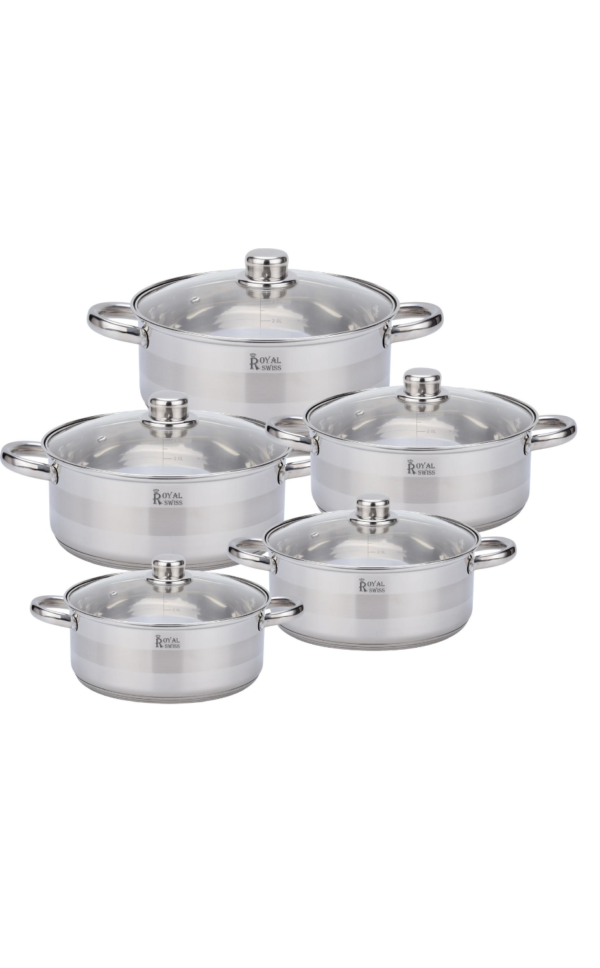 Royal Swiss - Batterie de cuisine 10pcs - SP10