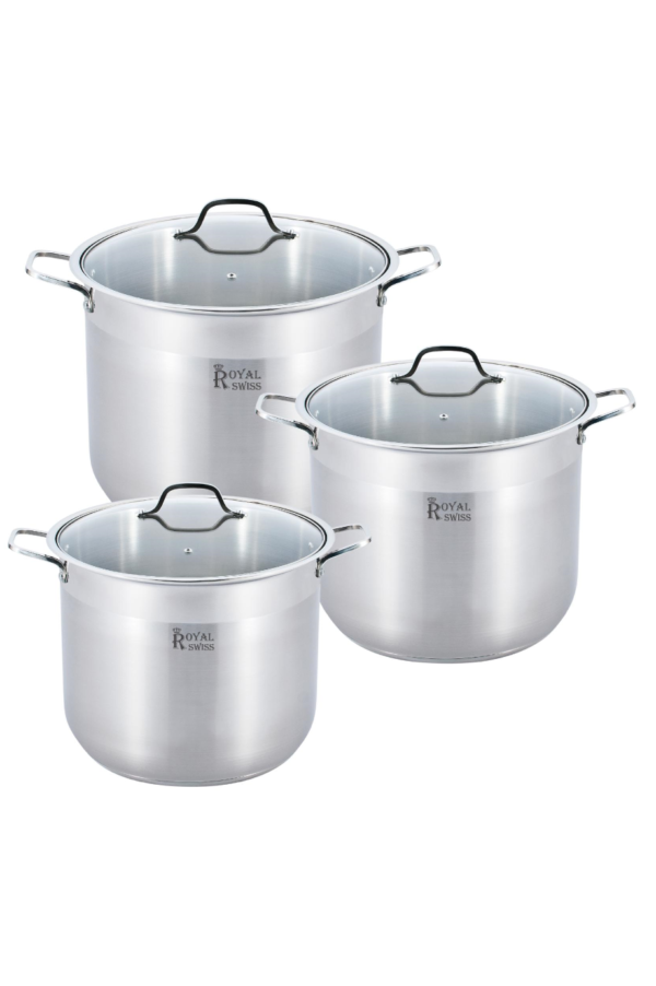 Royal Swiss - Set de 3 Marmites profonde - SP6
