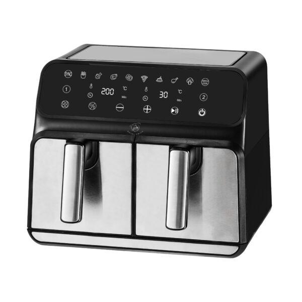 Royal Swiss - 9L Air Fryer with Two Compartments / Air Fryer 9L avec Deux Compartiments