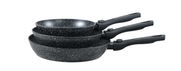 Royal Swiss - 3pcs Detachable Frypan / 3pcs Pôeles Détachable