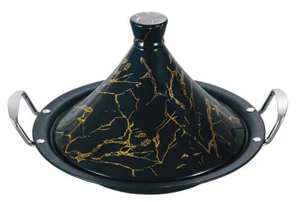 Royal Swiss - Tajine à induction noir/blanc avec motifs