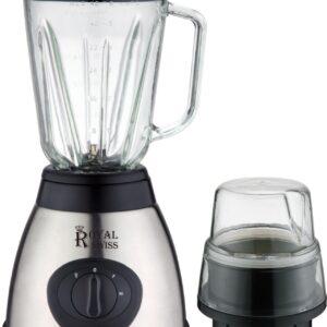 Royal Swiss - Stainless Blender with Glass Jug / Blender en Inox avec Cruche en Verre