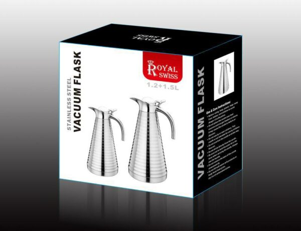 Set de 2 Thermos en inox  1,2 L et 1,6 L