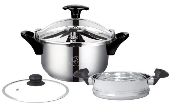 Royal Swiss - Pressure Cooker + Couscoussière 4L-6L-8L-10L